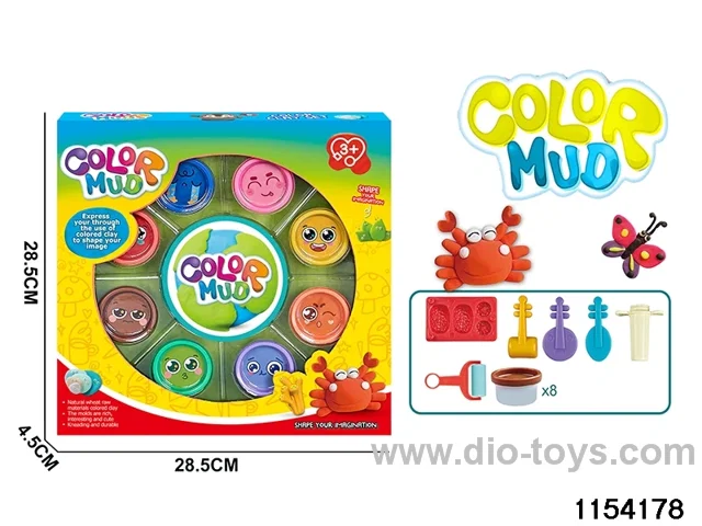 DIY colourful clay series (8 bottles)