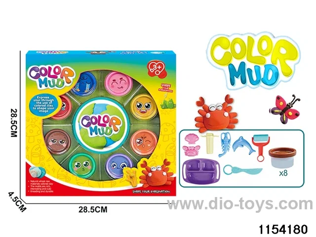 DIY colourful clay series (8 bottles)