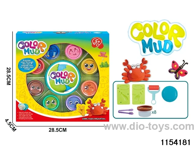 DIY coloured clay series (8 bottles)
