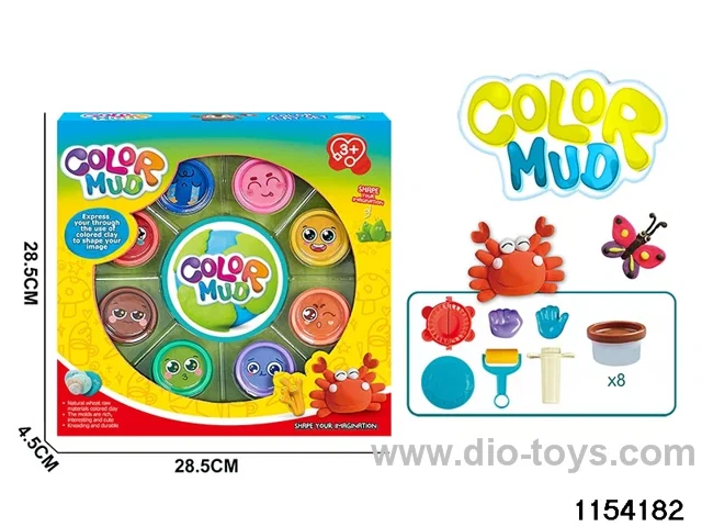 DIY colourful clay series (8 bottles)