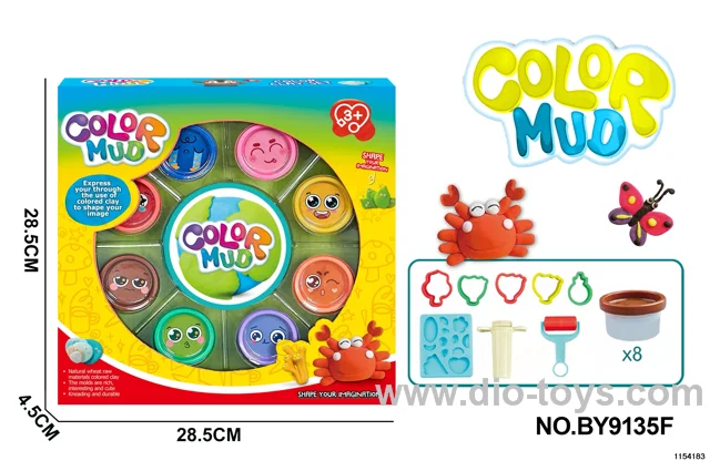DIY colourful clay series (8 bottles)