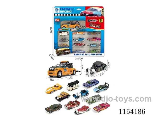 pull back +sliding alloy car set