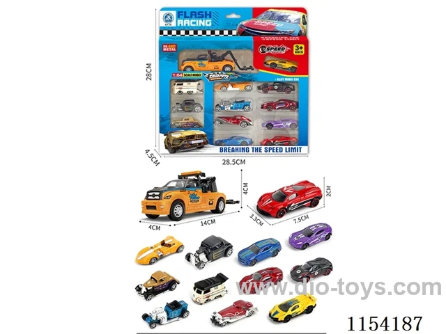 pull back +sliding alloy car set
