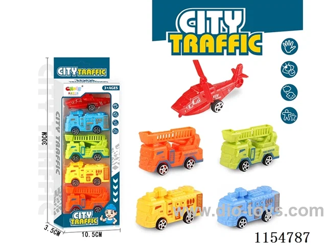 pull back Fire Fighting Series 5PCS