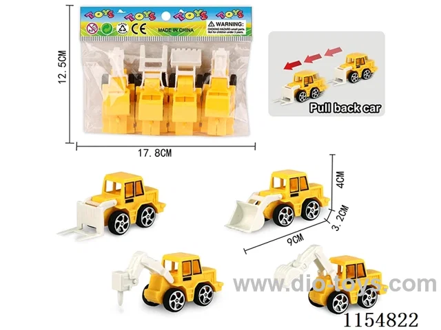 4 pull back engineering 4PCS