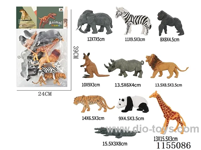 6″Animals 10pcs