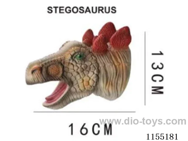 Stegosaurus Simulation Dinosaur Hand Puppet 7 inch