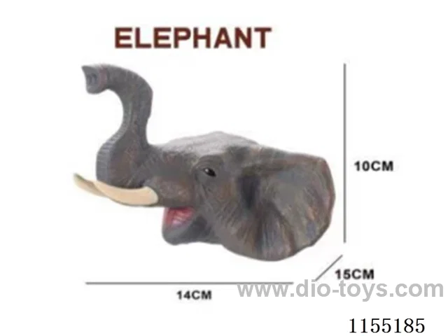 Elephant simulation animal hand puppet 7 inch
