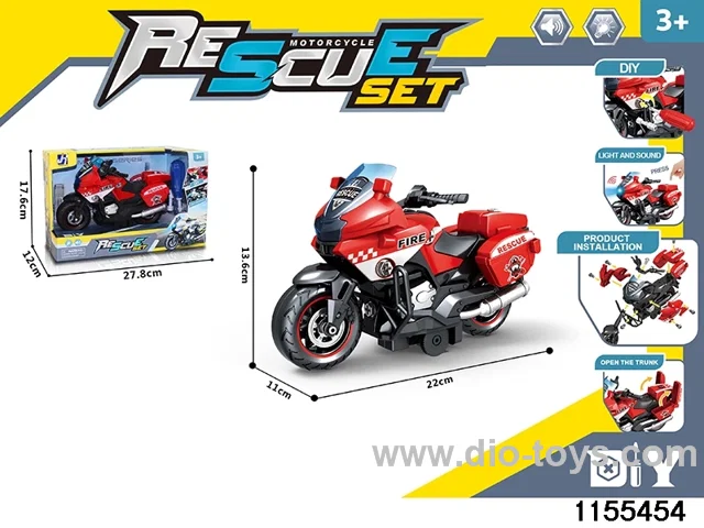 Inertial dismantling motorbike