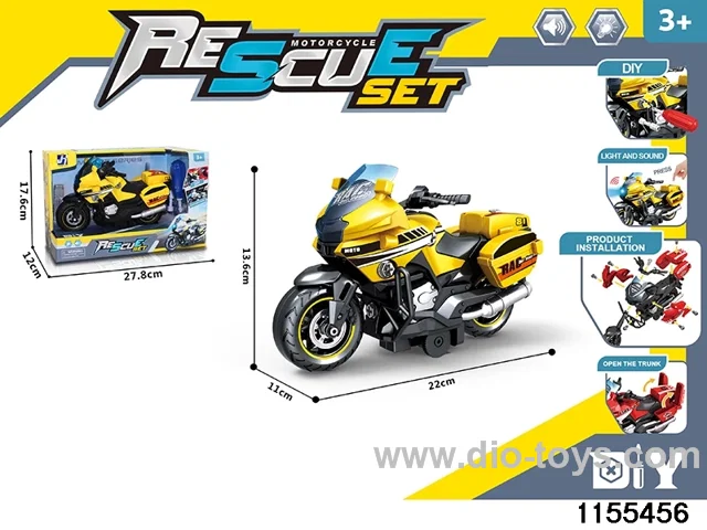 Inertial dismantling motorbike