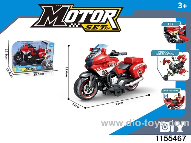 Inertial dismantling motorbike