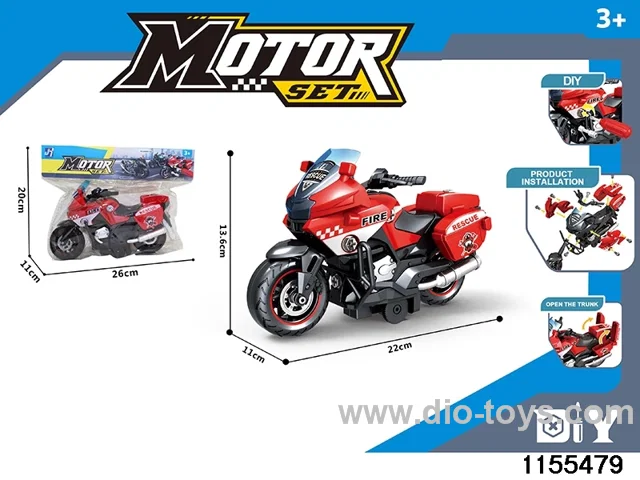 Inertial dismantling motorbike