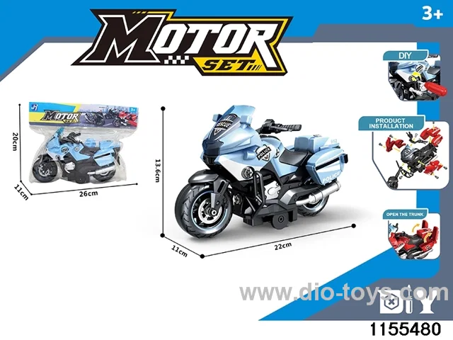 Inertial dismantling motorbike