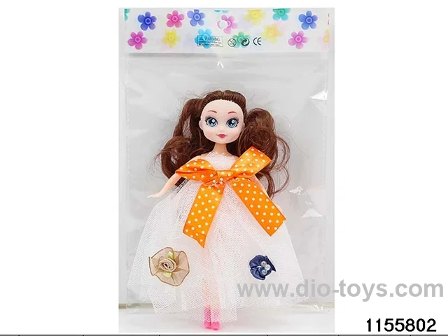 7 inch 15cm 5 jointed doll set
