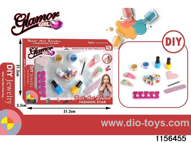 diy beading + nail art set