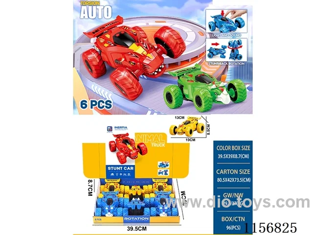 Inertia monster stunt car with light effects