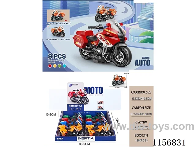 Inertia motorbike with light sound effect