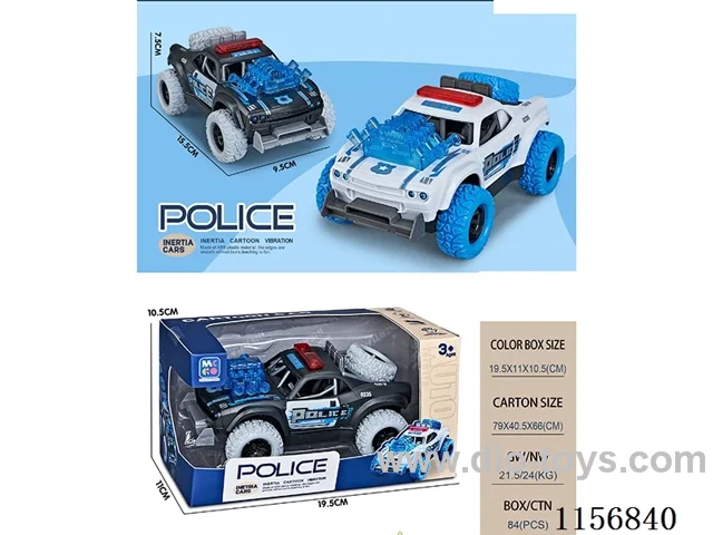 Inertia sound and light 360 degree police car