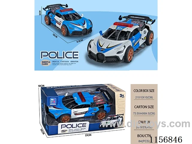 Inertia sound and light police car