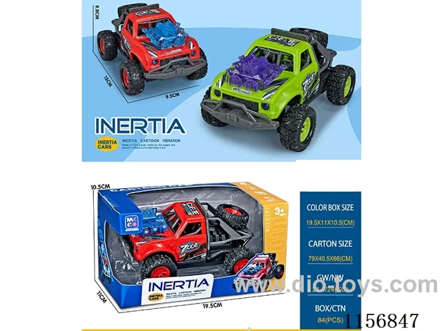 Inertia Buggy with action, light and sound effects (electricity included)
