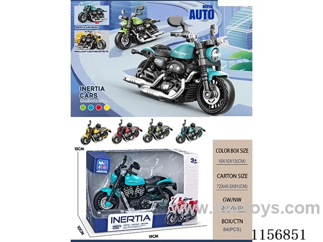 Inertia motorbike with light sound effect
