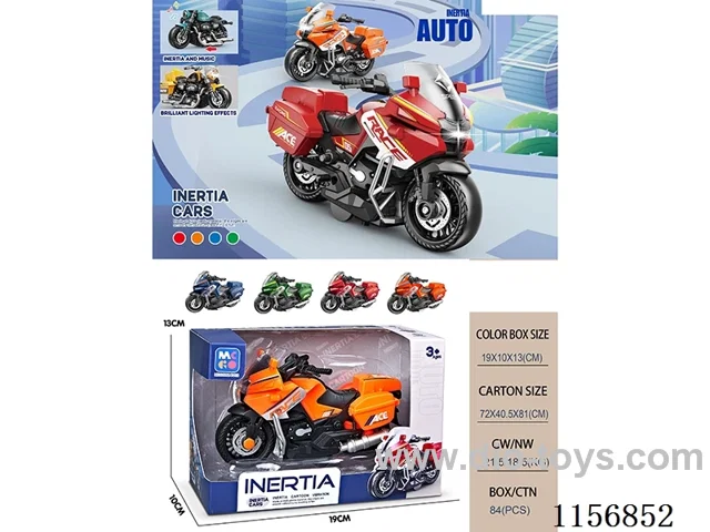 Inertia motorbike with light sound effects