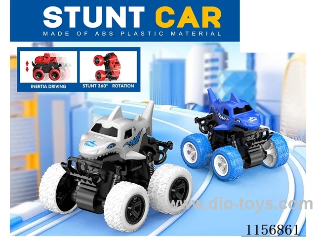 Stunt big wheel double inertia shark car