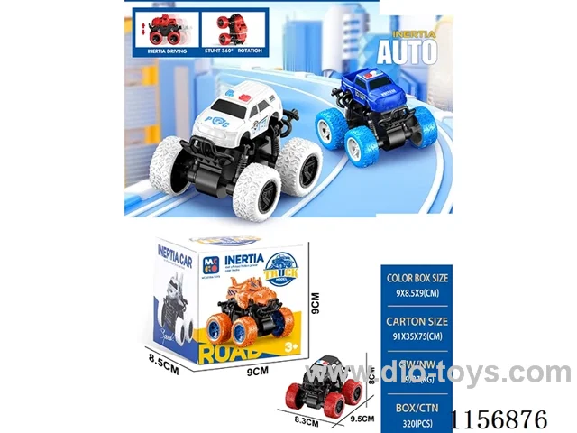 Dual Inertia Stunt Police Car