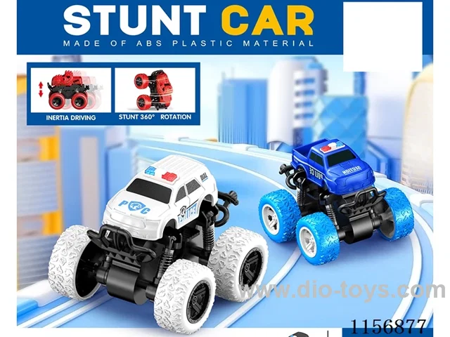 Dual Inertia Stunt Police Car