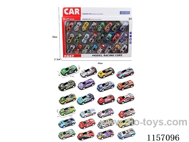 24PCS pull back Tin car