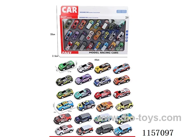 24PCS pull back Tin car