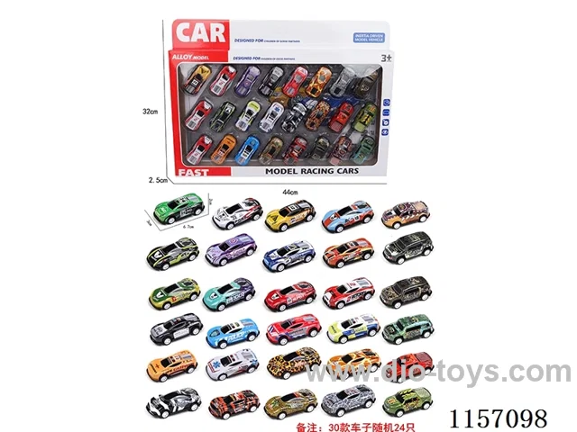 24PCS pull back Tin car