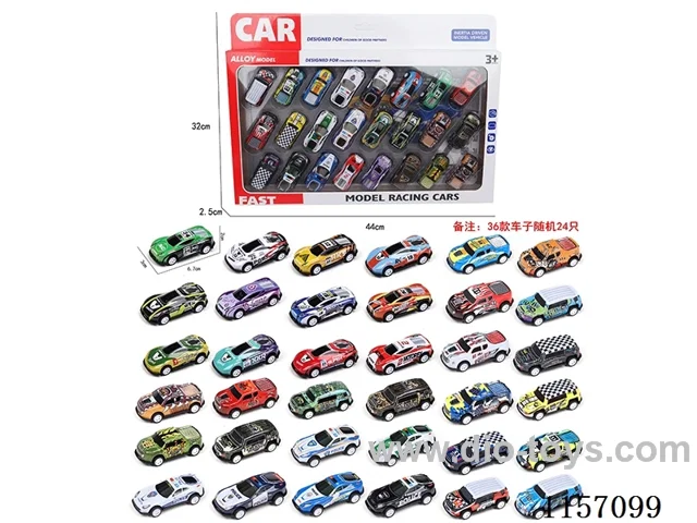 24PCS pull back Tin car