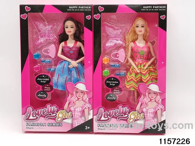 11.5 inch 9 jointed doll set