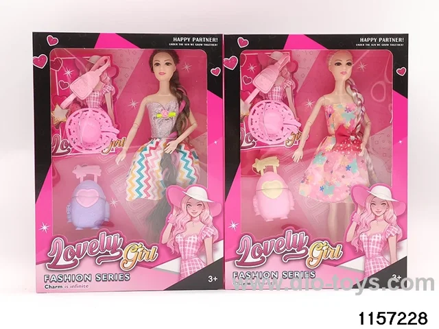 11.5 inch 9 jointed doll set