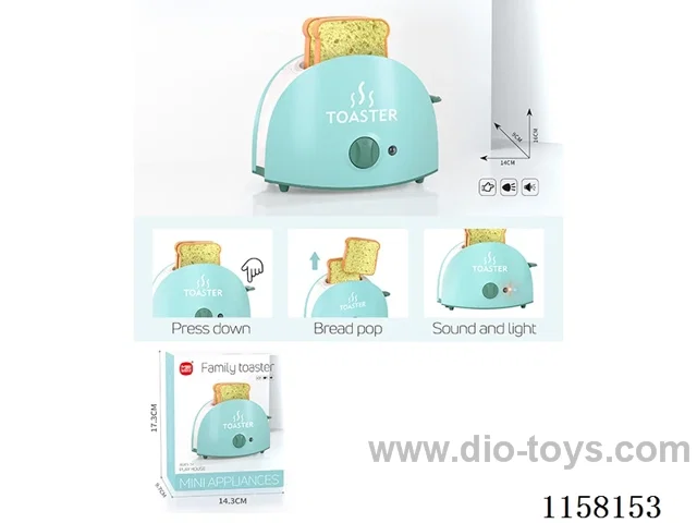 Electric sound and light toaster 2*AA not included