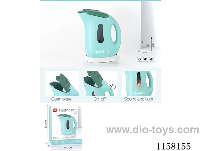 Lights and music kettle 2*AA not included