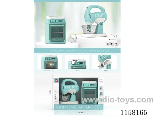Electric Blender 2*AA, Multifunction Oven 3*AA Combo battery not included