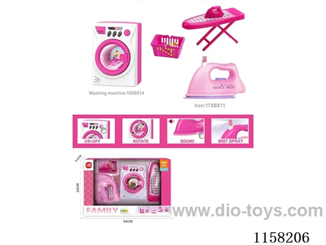 Electric washing machine, iron combo 4*AA not included