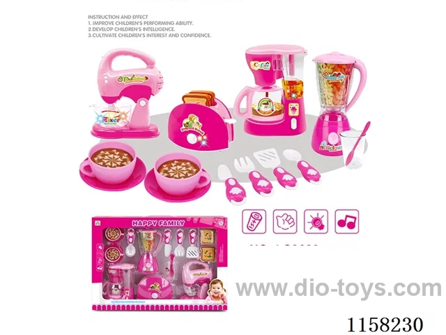 Coffee maker, juicer, toaster, blender set 9*AA not included
