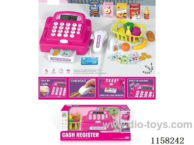 Smart cash register with fruit basket 2*AA not included