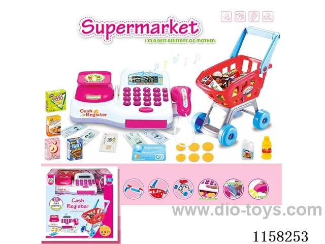 Smart Cash Register with Shopping Cart 2*AA not included