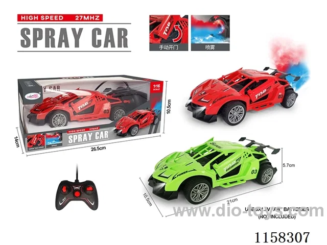 1：16 rc car with light/spray/manual door opening