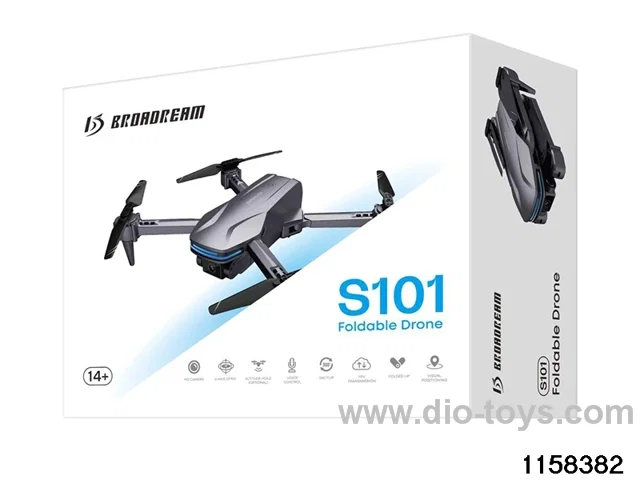 Optical flow fixed height folding aerial drone