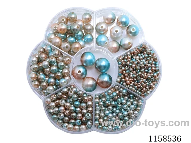 DIY Jewelry Set(3/4/5/6/8/10/12 mm Pearl + Thread (7 grids))