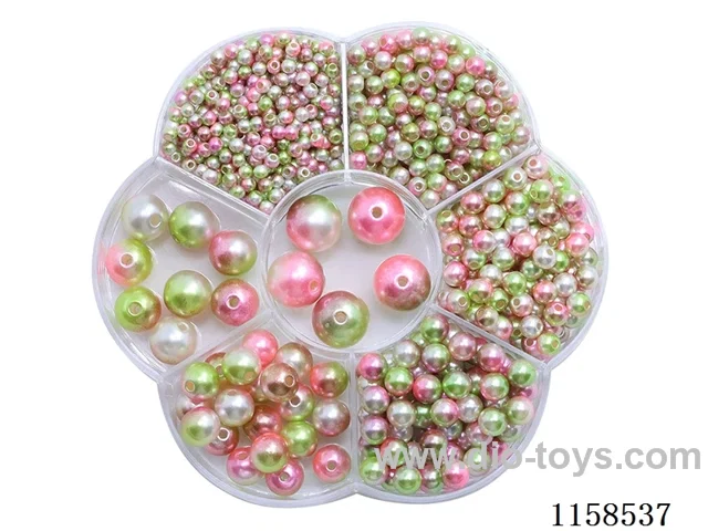 DIY Jewelry Set(3/4/5/6/8/10/12 mm Pearl + Thread (7 grids))