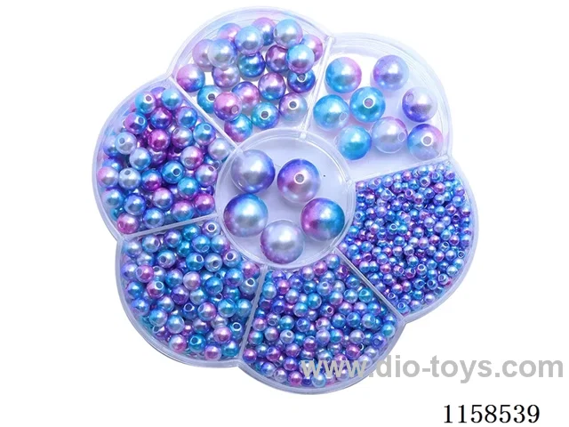 DIY Jewelry Set(3/4/5/6/8/10/12 mm Pearl + Thread (7 grids))