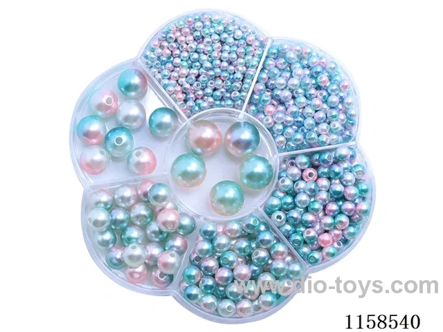 DIY Jewelry Set(3/4/5/6/8/10/12 mm Pearl + Thread (7 grids))