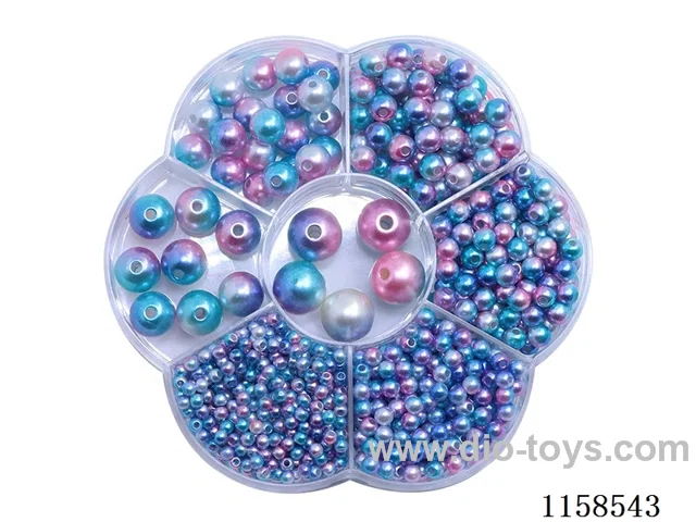 DIY Jewelry Set(3/4/5/6/8/10/12 mm Pearl + Thread (7 grids))