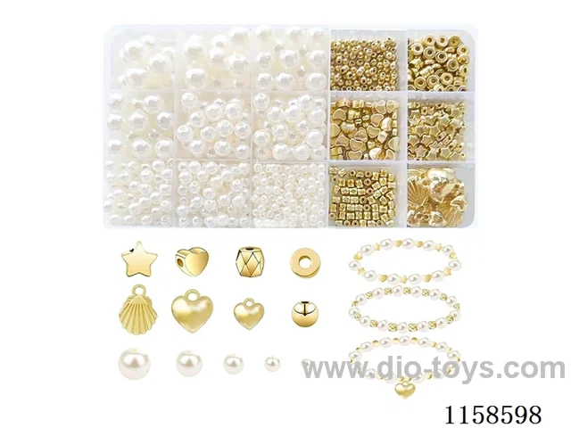 DIY Jewelry Set(Pearl + Bead + Pendant + thread (15 grids))